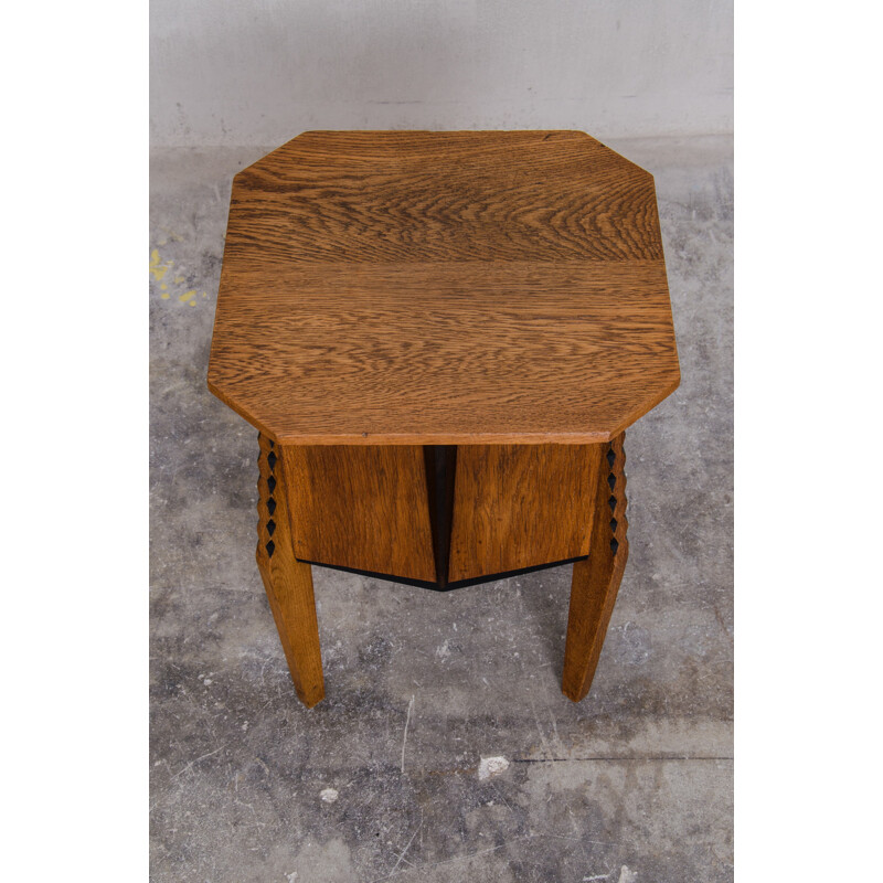 Oak side Table, Piet IZEREN - 1930s