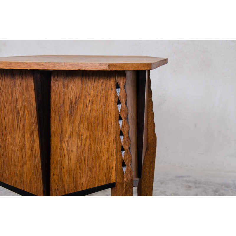 Oak side Table, Piet IZEREN - 1930s