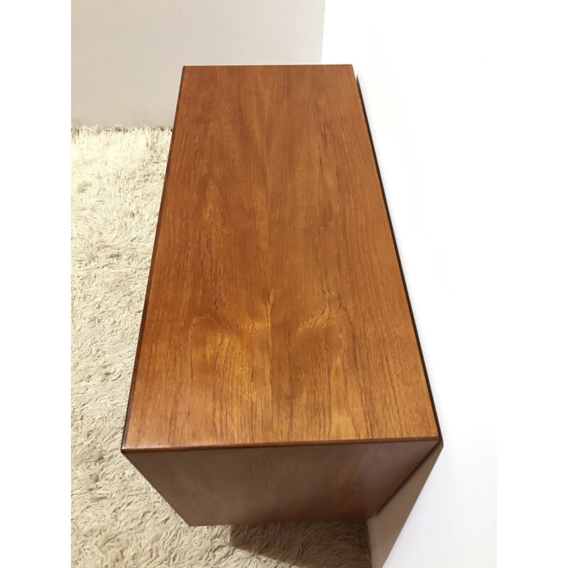 Mid-century chest of drawers in teak and solid birch - 1960s