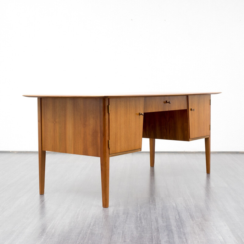 Desk in walnut - 1960s