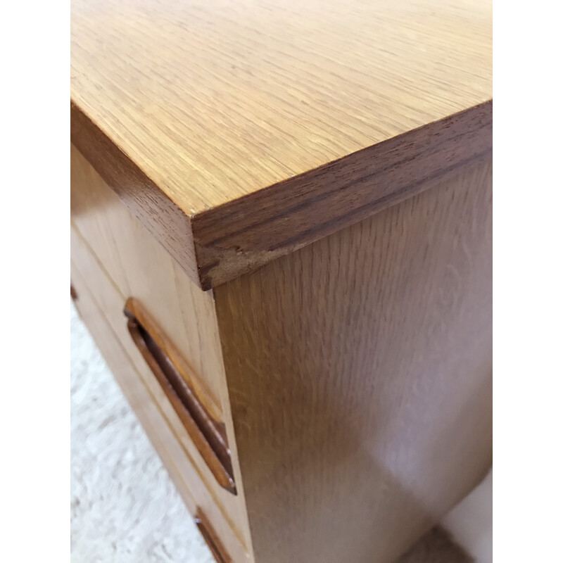 Mid-century Remploy chest of drawers in oak and teak - 1960s