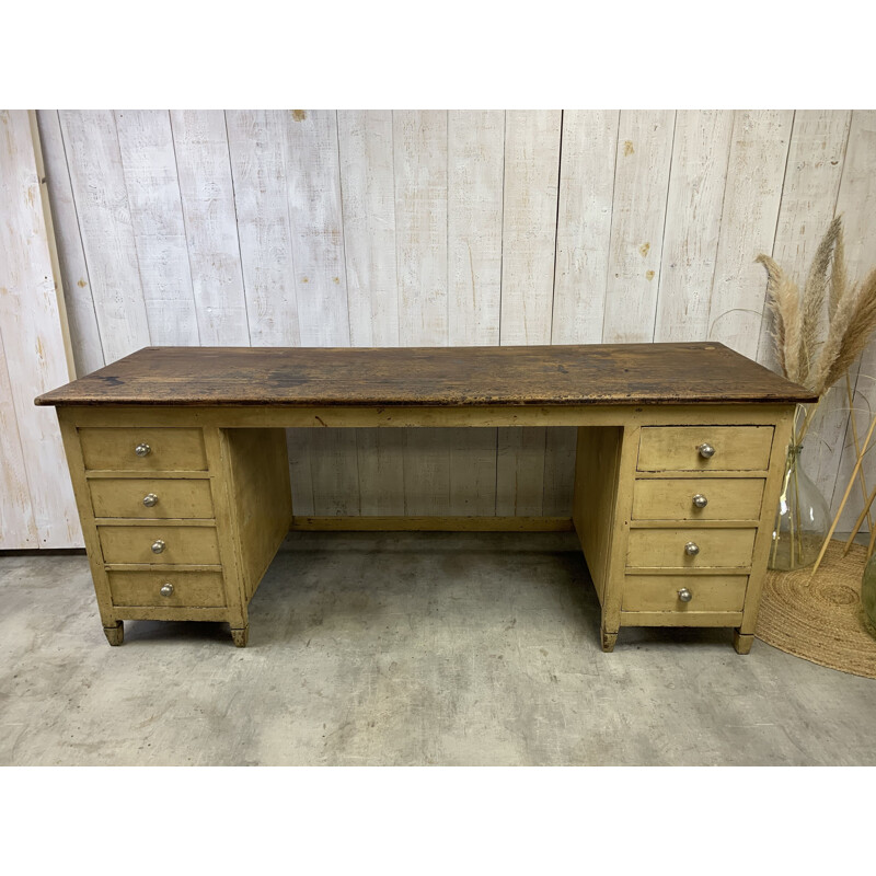 Vintage wooden haberdashery counter, 1950s