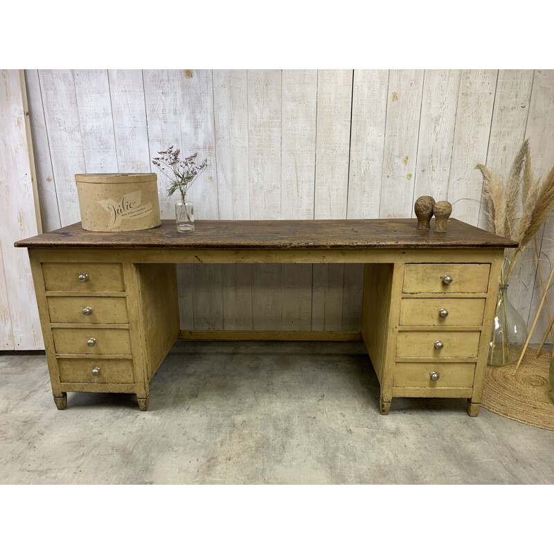 Vintage wooden haberdashery counter, 1950s