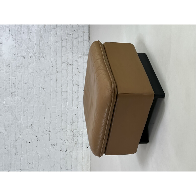 Vintage leather ottoman Ds 49 by De Sede, 1980s