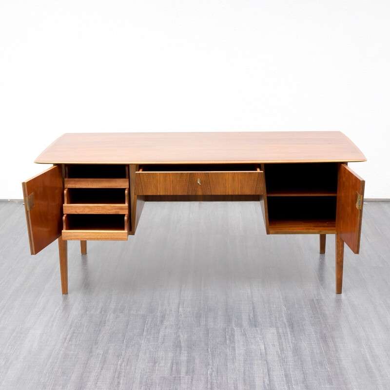 Desk in walnut - 1960s
