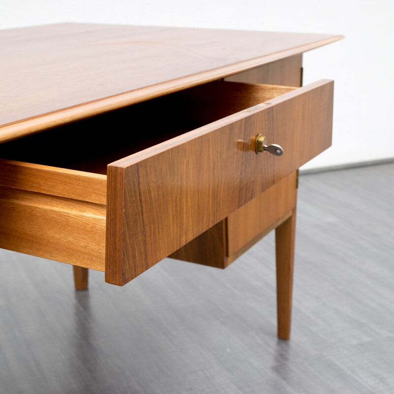 Desk in walnut - 1960s