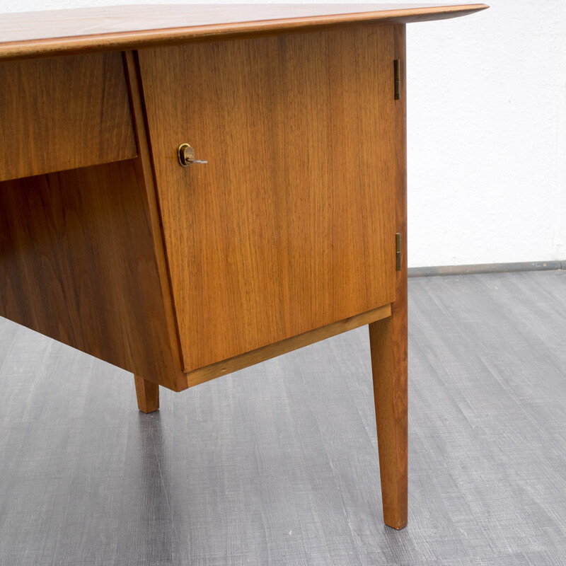 Desk in walnut - 1960s