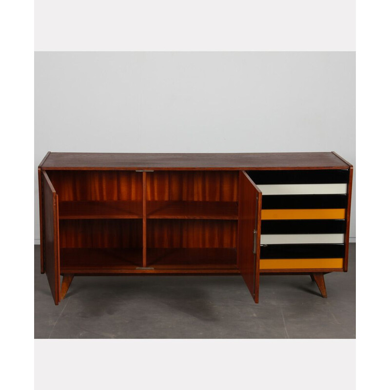 Vintage U-460 oak sideboard by Jiroutek for Interier Praha, 1960s