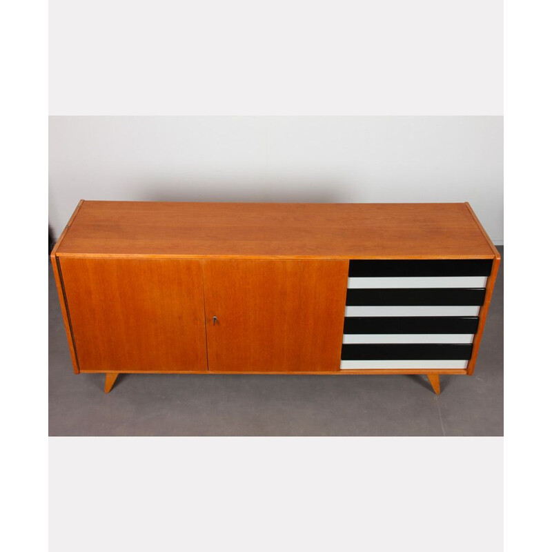 Vintage U-460 oak sideboard by Jiri Jiroutek, 1960s