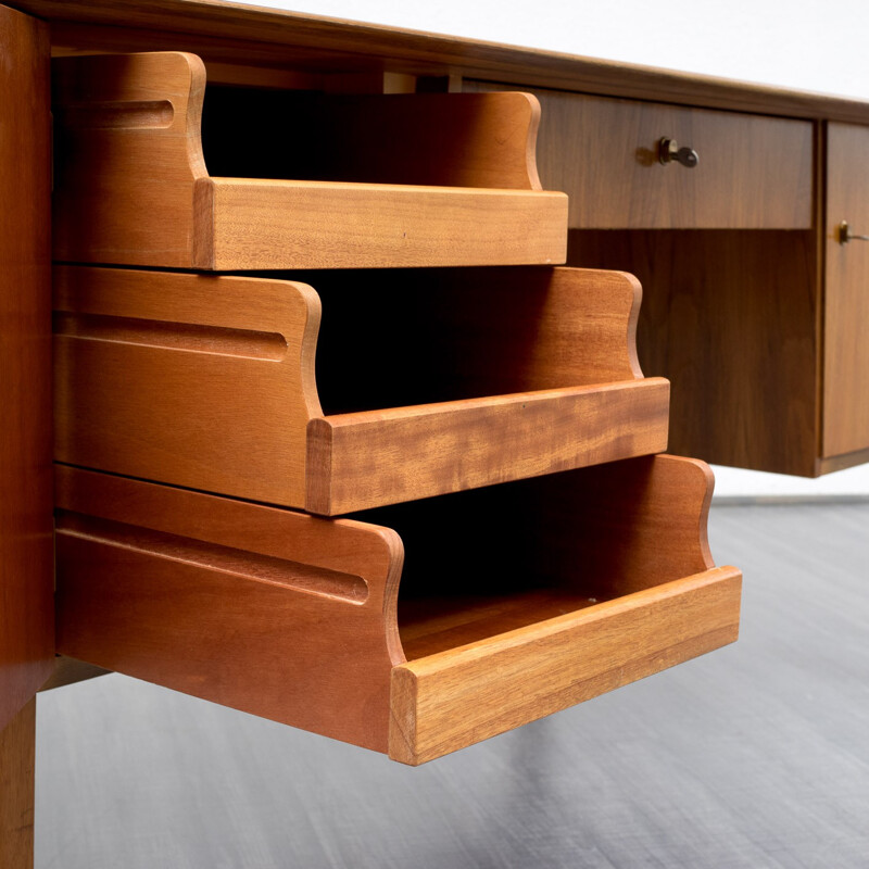 Desk in walnut - 1960s