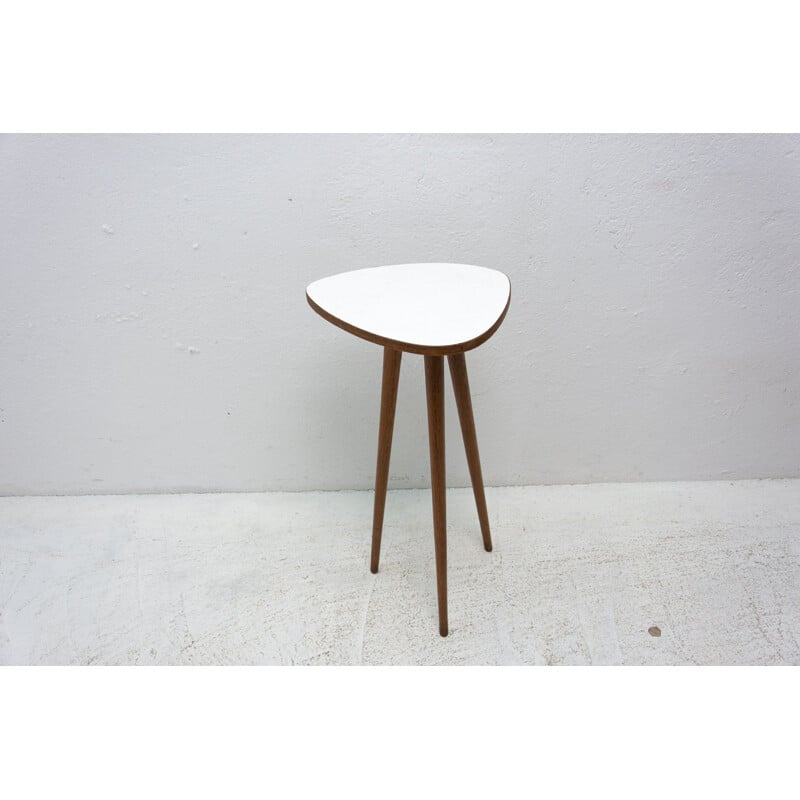 Mid century beech plant stand, Czechoslovakia 1960s