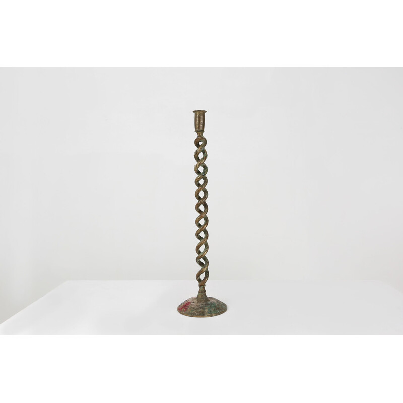 Vintage metal candlestick, 1920