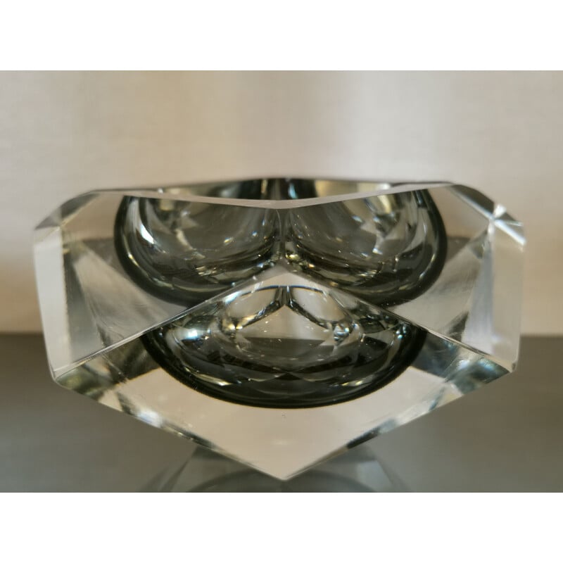 Vintage Murano glass ashtray by Flavio Poli for Seguso, 1960