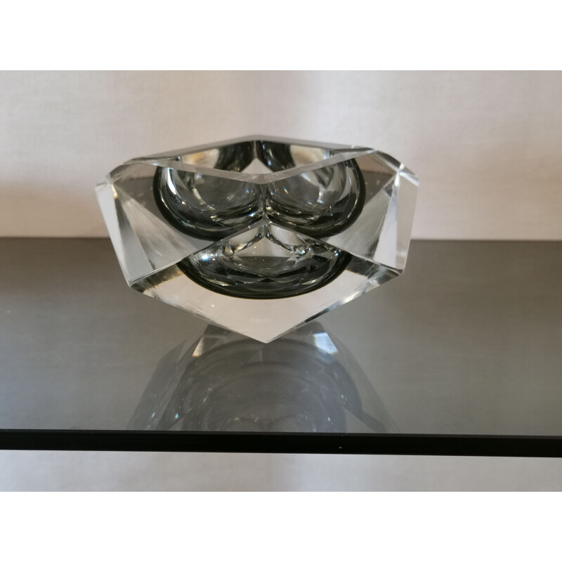 Vintage Murano glass ashtray by Flavio Poli for Seguso, 1960