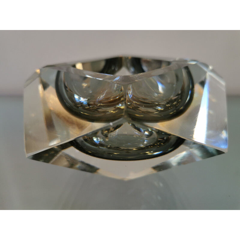 Vintage Murano glass ashtray by Flavio Poli for Seguso, 1960