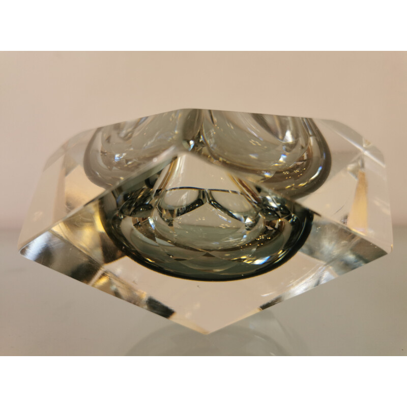 Vintage Murano glass ashtray by Flavio Poli for Seguso, 1960