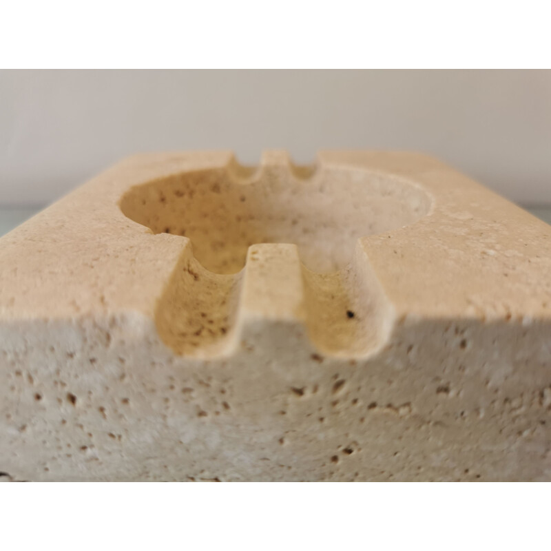 Vintage ashtray in travertine by Fratelli Mannelli, Italy 1970