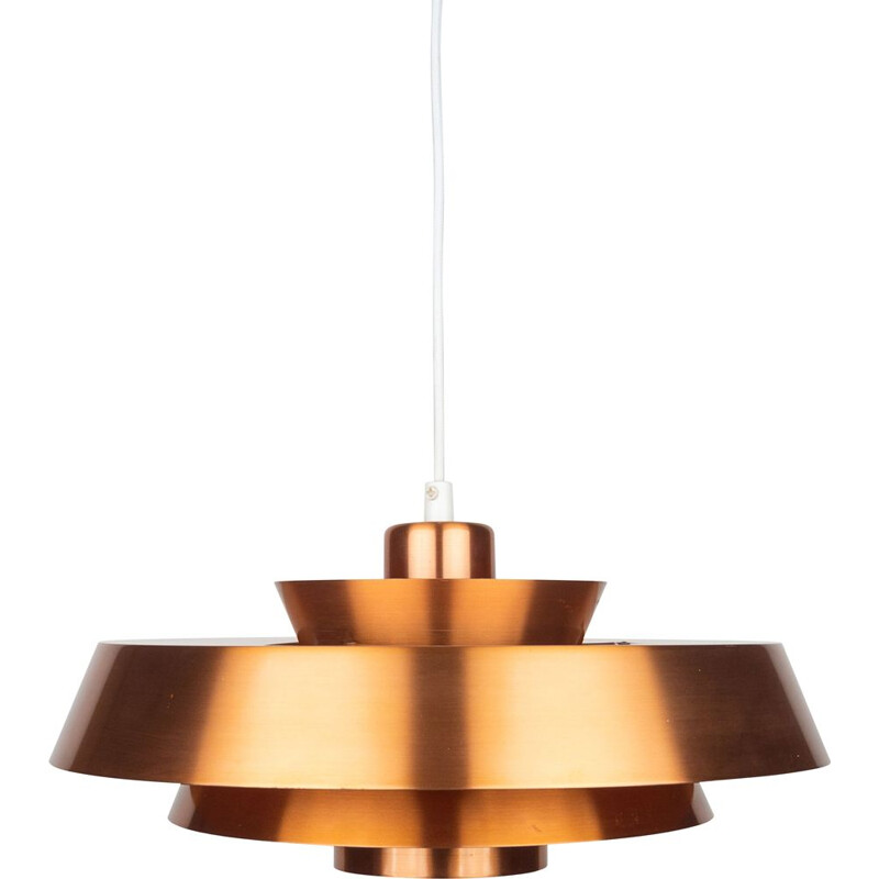 Danish vintage pendant lamp Nova by Jo Hammerborg for Fog og Morup, Denmark 1963