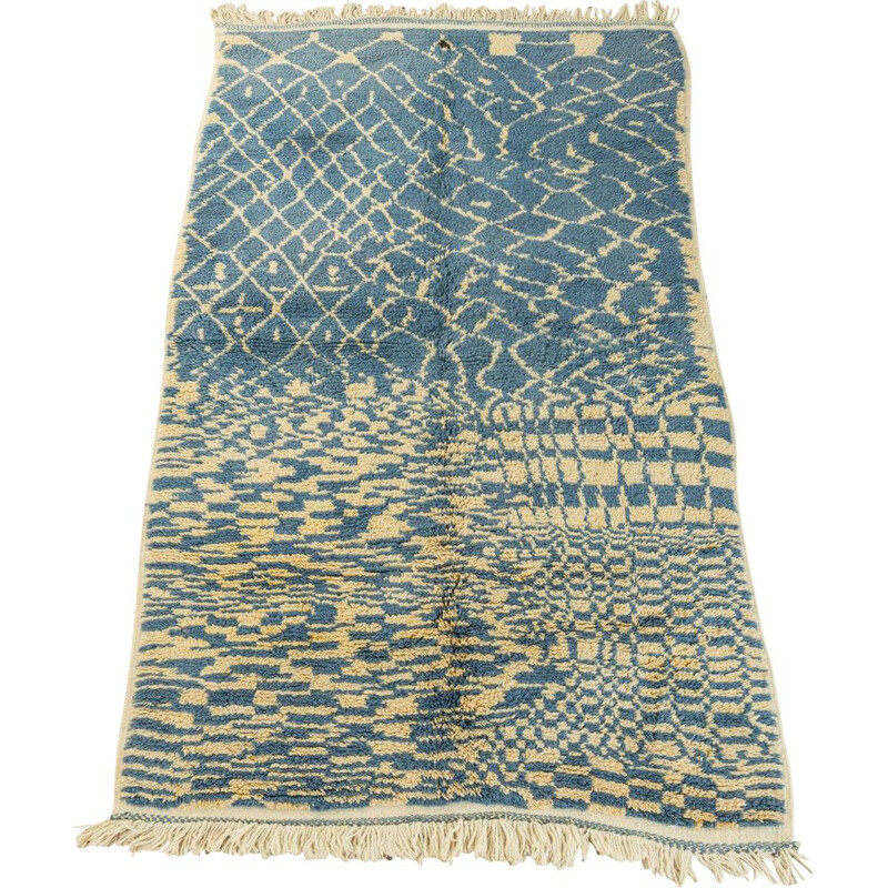 Vintage Berber azilal wollen tapijt