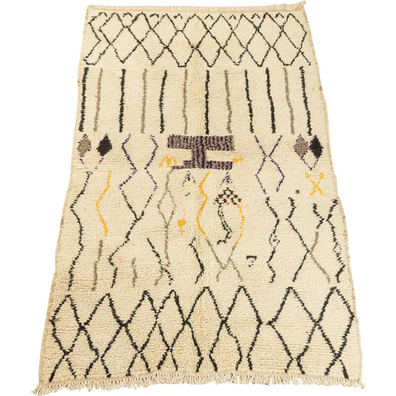 Vintage Berberteppich "Azilal" aus Wolle, Marokko