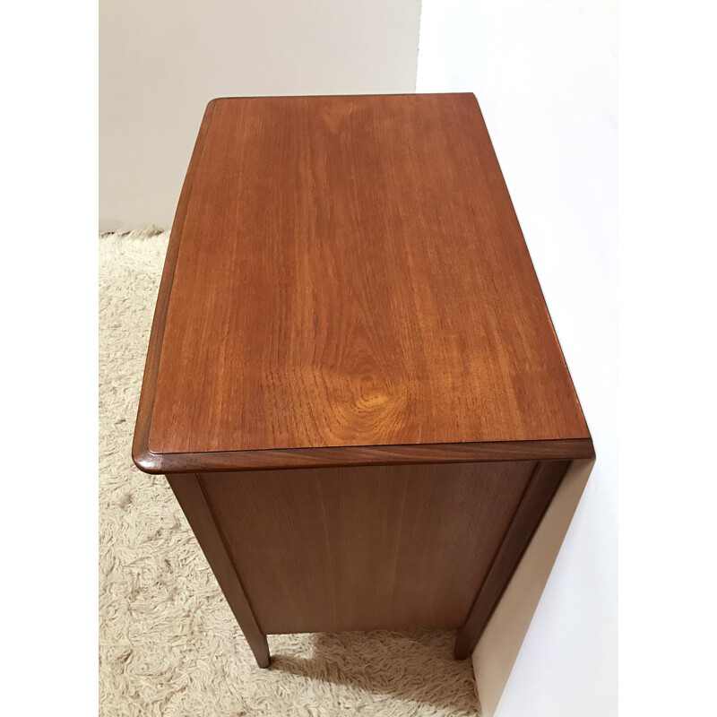 Mid-century chest of drawers in afromosia wood - 1960s