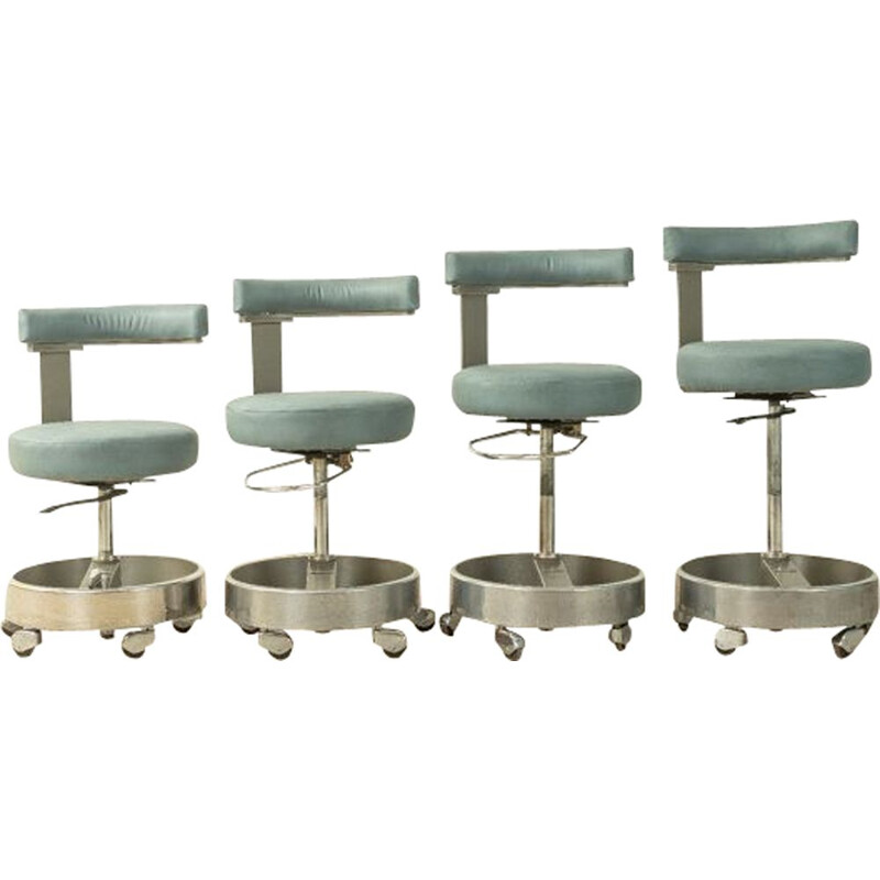 Ensemble de 4 fauteuils pivotants vintage de la série "Sirona", 1960