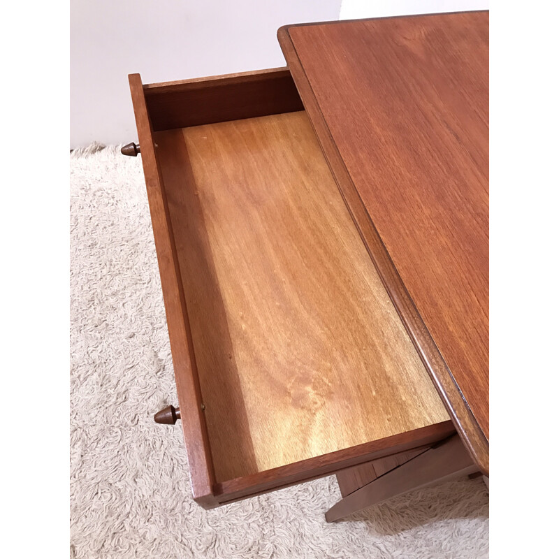 Mid-century chest of drawers in afromosia wood - 1960s