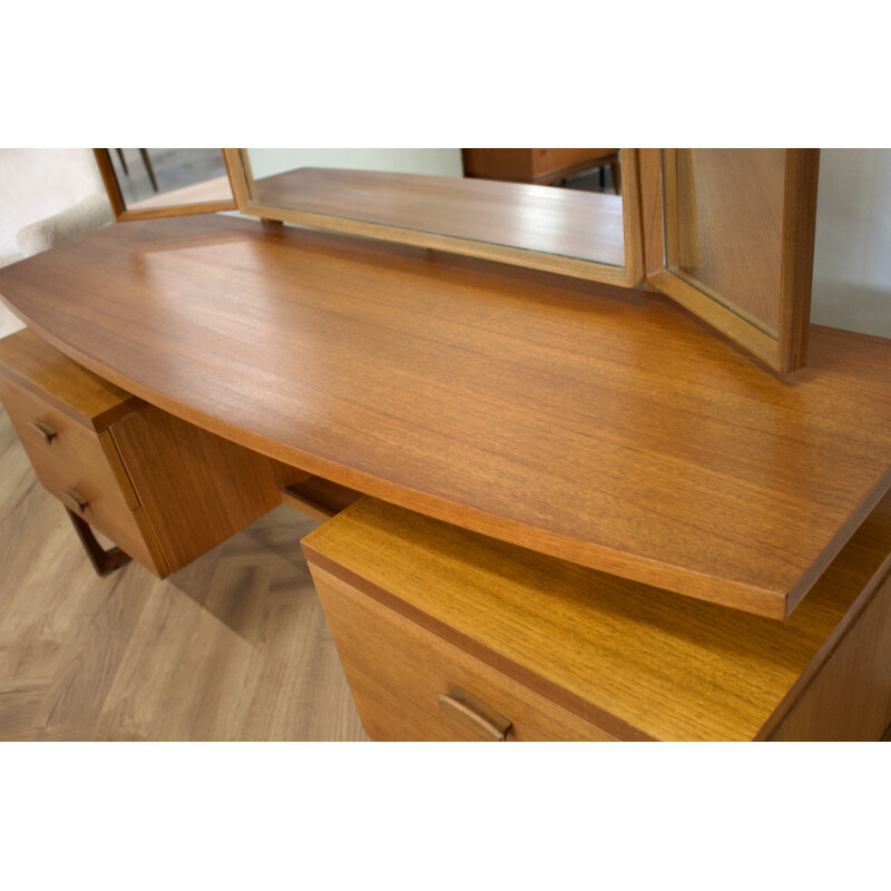 Mid century teak dressing table with stool by G-Plan, United Kingdom 1960s