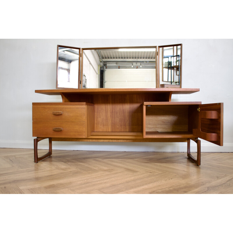 Mid century teak dressing table with stool by G-Plan, United Kingdom 1960s