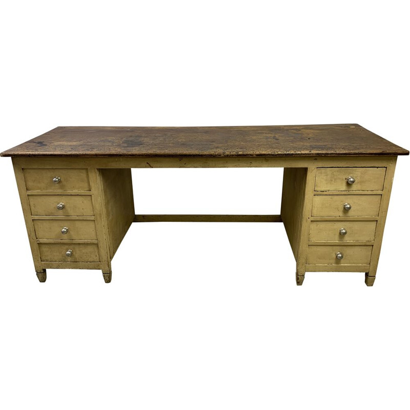 Vintage wooden haberdashery counter, 1950s