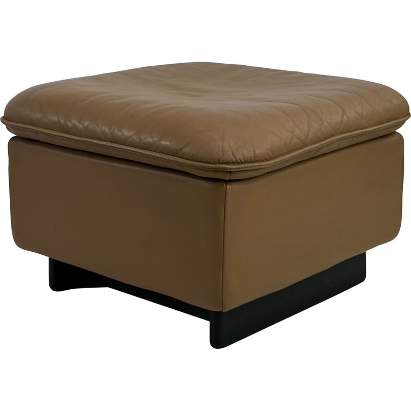 Vintage leather ottoman Ds 49 by De Sede, 1980s