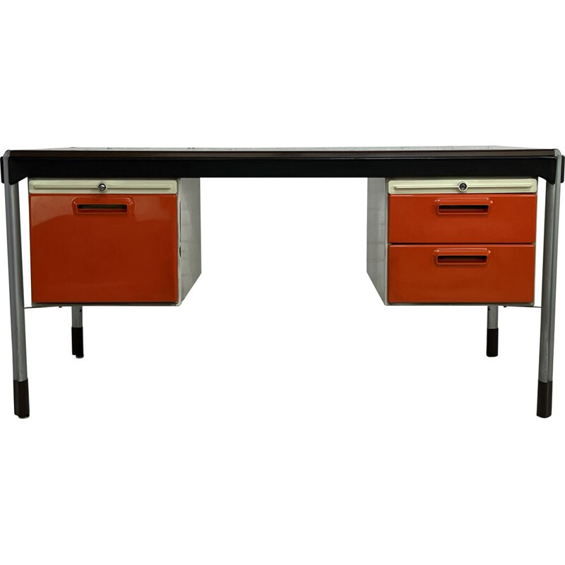 Vintage wooden desk by Marc Held for Strafor, 1960s-1970s