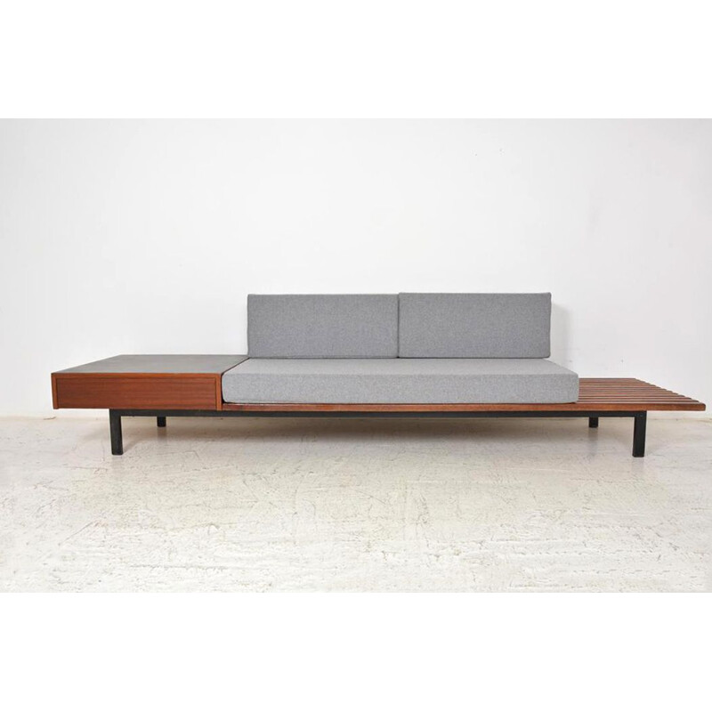 Vintage bench "Cansado" model by Charlotte Perriand for Steph Simon, 1958