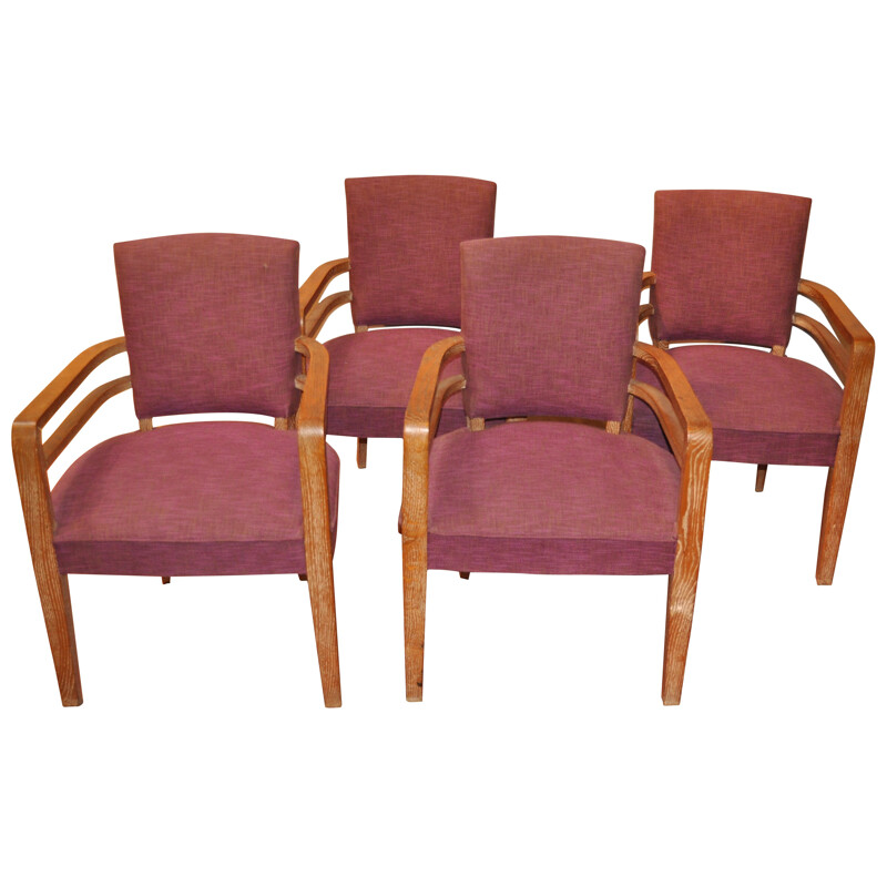 Suite of 4 "Bridge" armchairs - 1950s