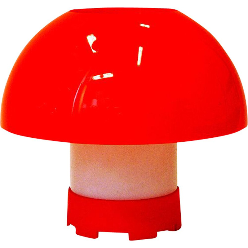 Orangefarbene Vintage-Tischlampe von Bent Karlby für ASK Belysninger, Dänemark 1970
