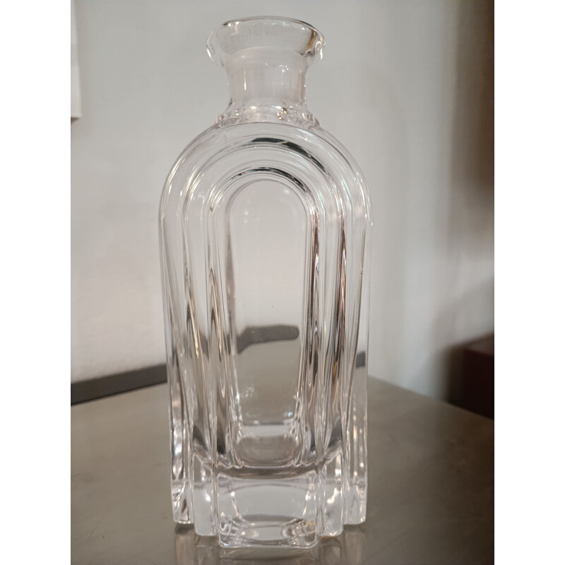 Vintage crystal decanter, France 1970