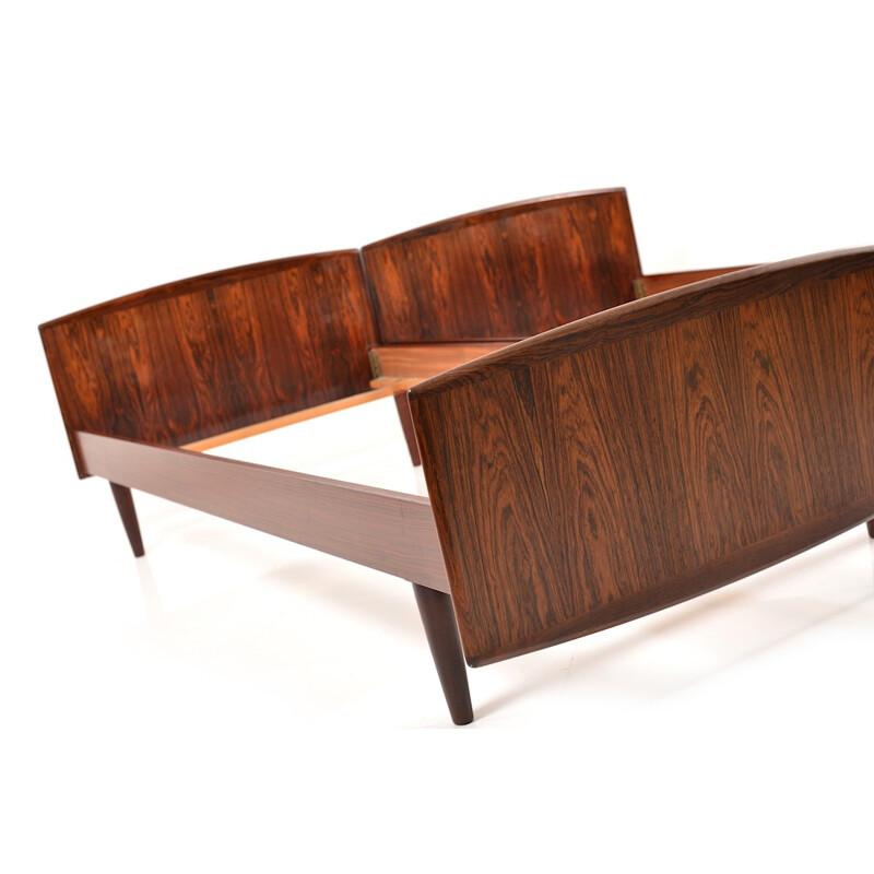 Pair of Danish beds in rosewood - 1960s