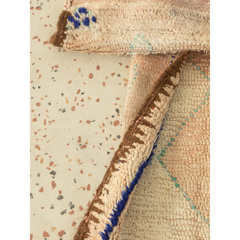 Vintage Berber tapijt "Rehamna" in wol, Marokko