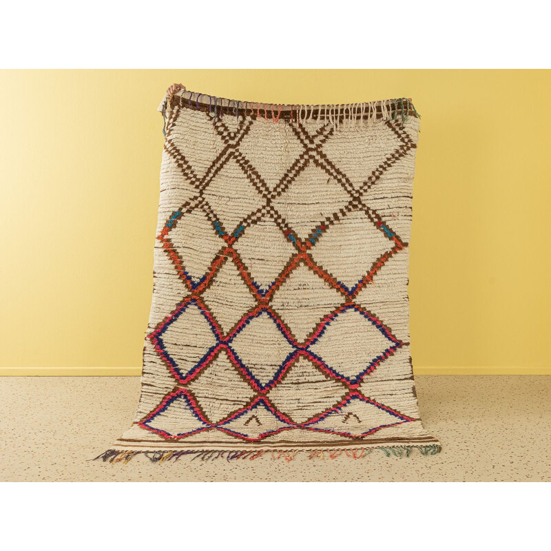 Vintage Berber tapijt "Azilal" in wol, Marokko