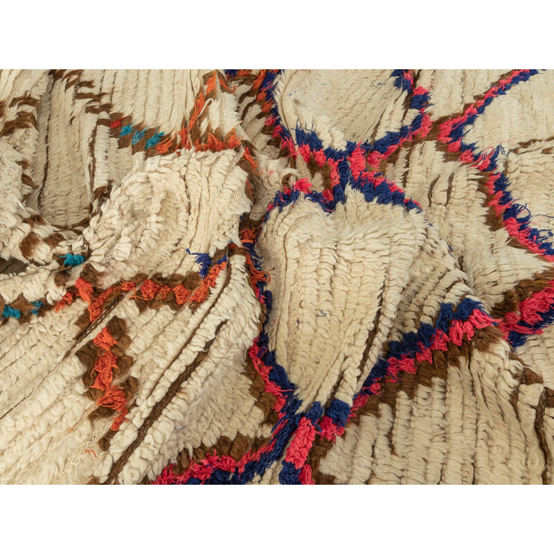 Tappeto berbero vintage "Azilal" in lana, Marocco
