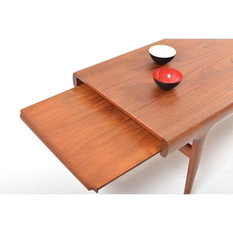 Danish CFC Silkeborg coffee table in teak, Johannes ANDERSEN - 1960s