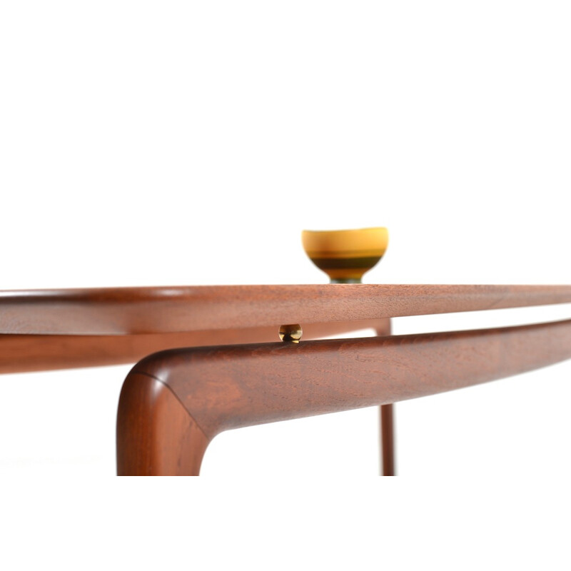 France & Daverkosen coffee table in teak, Peter HVIDT & Orla MØLGAARD NIELSEN - 1950s