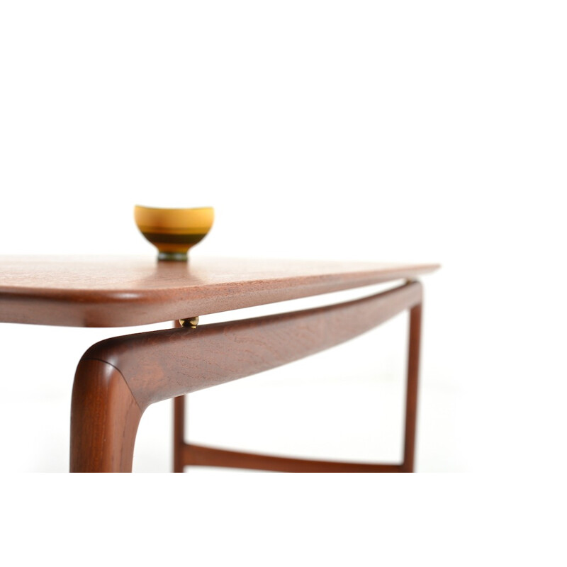 France & Daverkosen coffee table in teak, Peter HVIDT & Orla MØLGAARD NIELSEN - 1950s