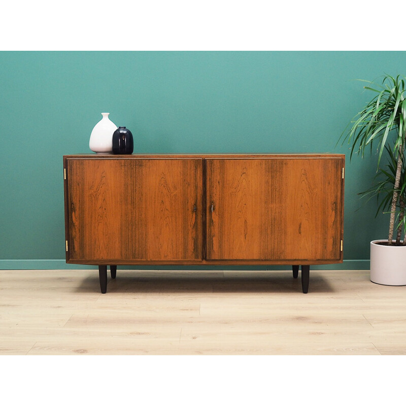 Vintage rosewood Danish highboard by Carlo Jensen, 1960s