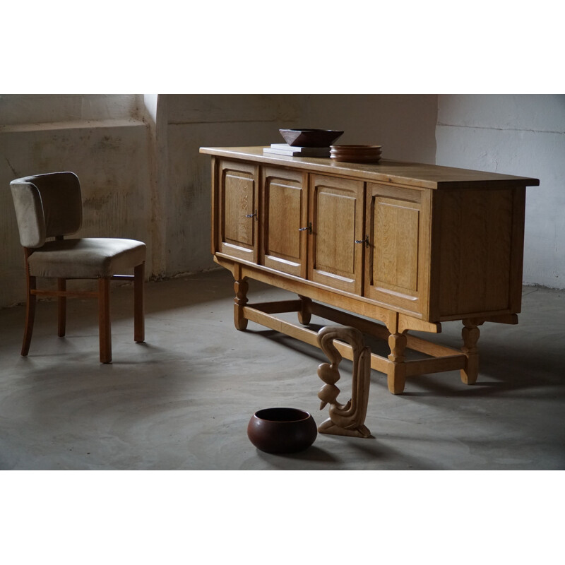 Vintage oak sideboard, Denmark 1960