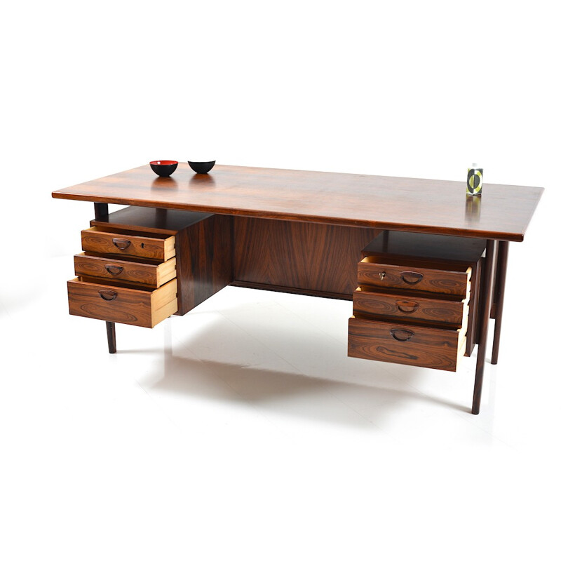 Danish Feldballes Furniture desk in rosewood, Kai KRISTIANSEN - 1960s