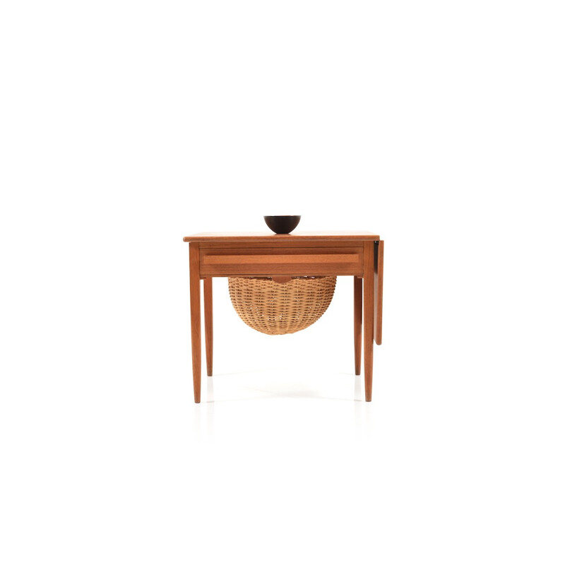 Danish sewing table in teak wood - 1960s