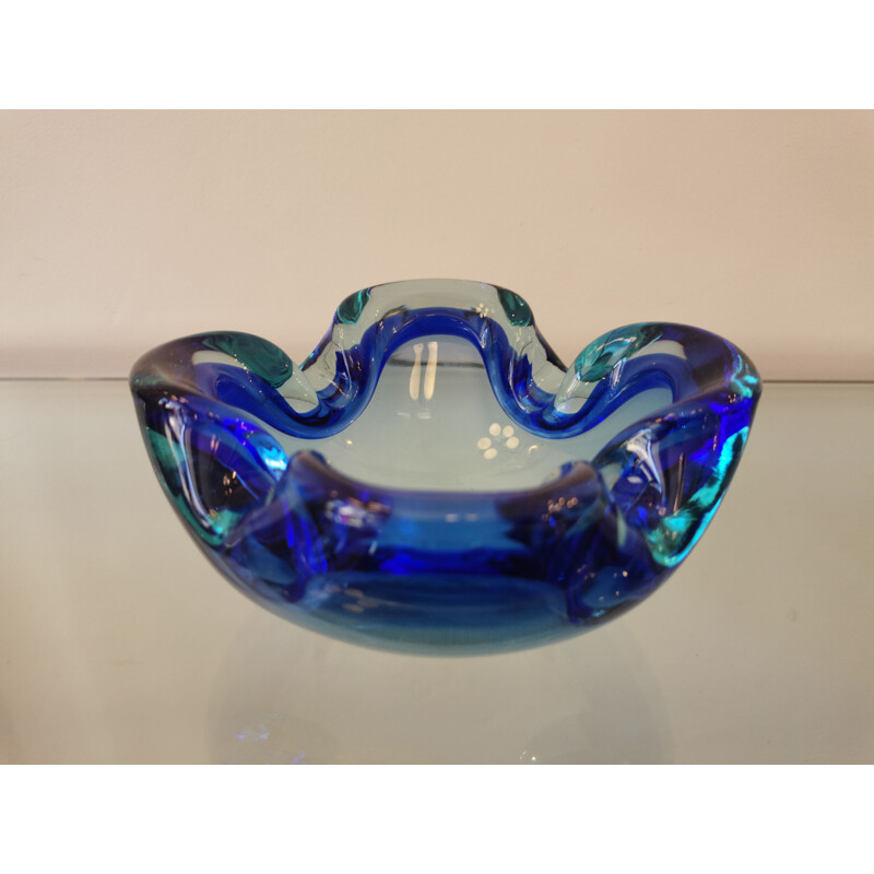 Vintage ashtray in Murano glass, Italy 1960