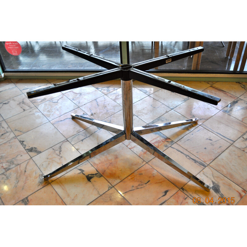 Mid century modern dining table in grey marble, Florence KNOLL - 1970s