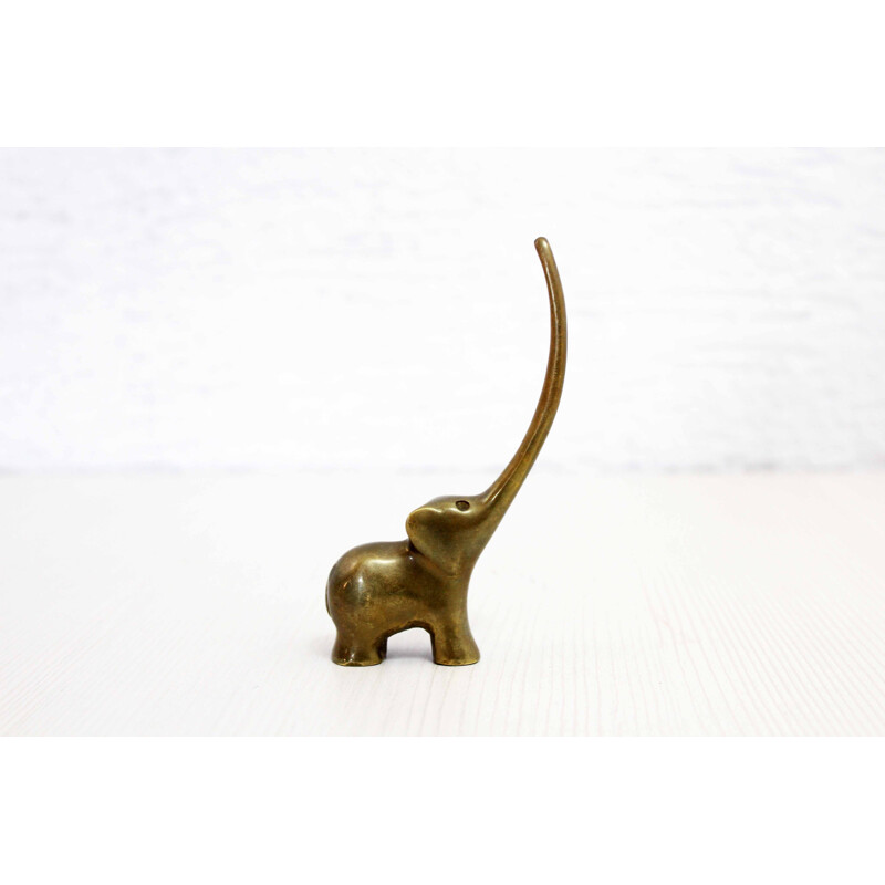 Vintage bronze ring holder by Walter Bosse, 1960s